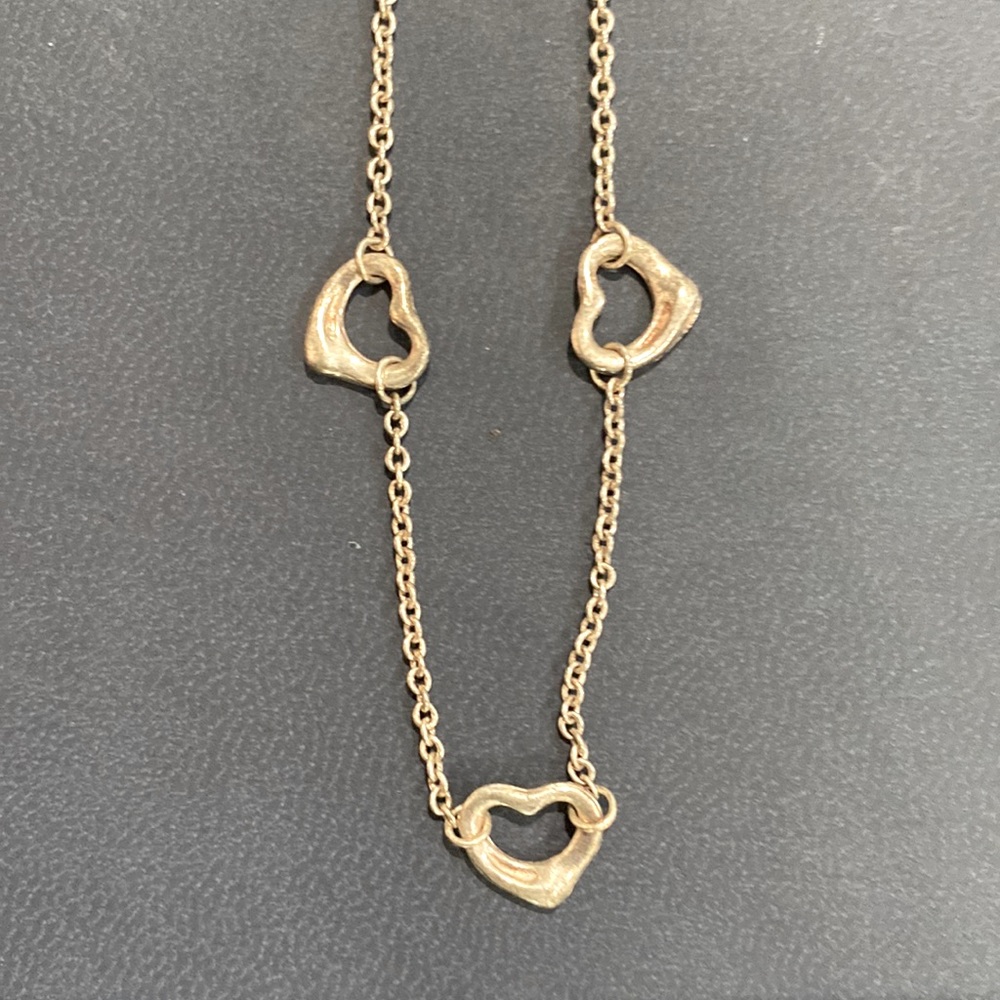Sterling silver heart necklace - Italy 925